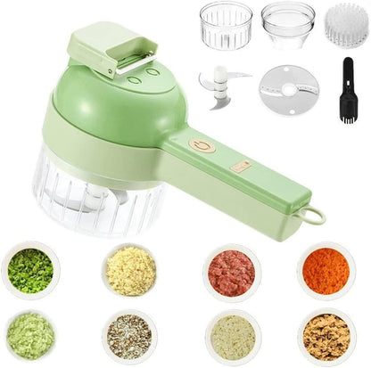 AlvoSlice 4-in-1 Pro Portable Electric Vegetable Cutter Set
