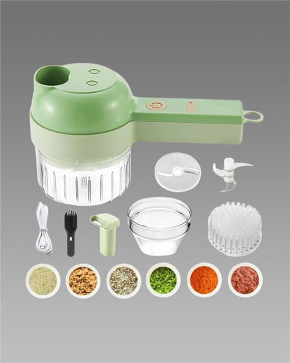 AlvoSlice 4-in-1 Pro Portable Electric Vegetable Cutter Set